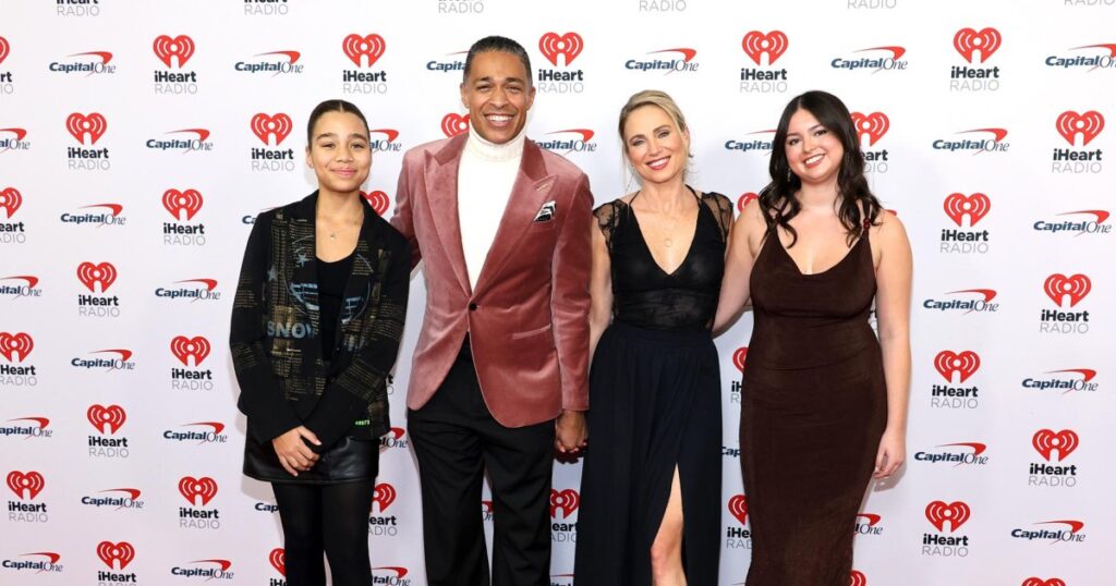 Amy Robach and T.J. Holmes Bring Daughters to Jingle Ball