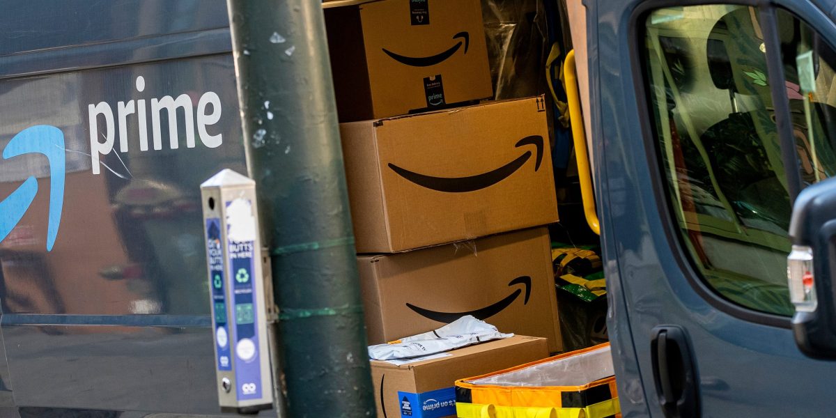 Police say an Amazon driver ditched 80 packages in the woods before Christmas because they were ‘stressed’