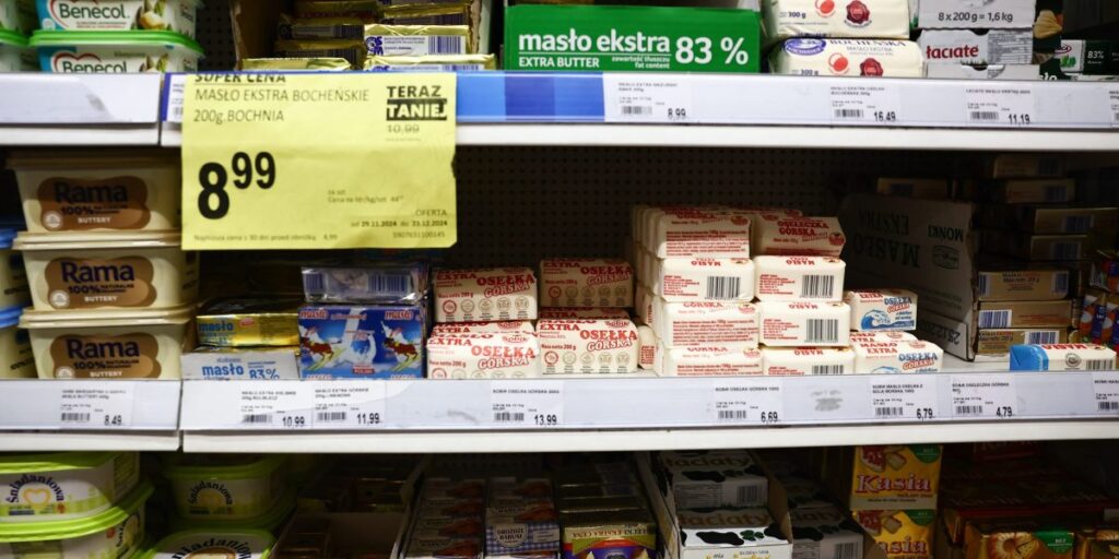 Poland is selling 1,000 metric tons of its vast frozen butter reserves in an unconventional move to tackle rising inflation