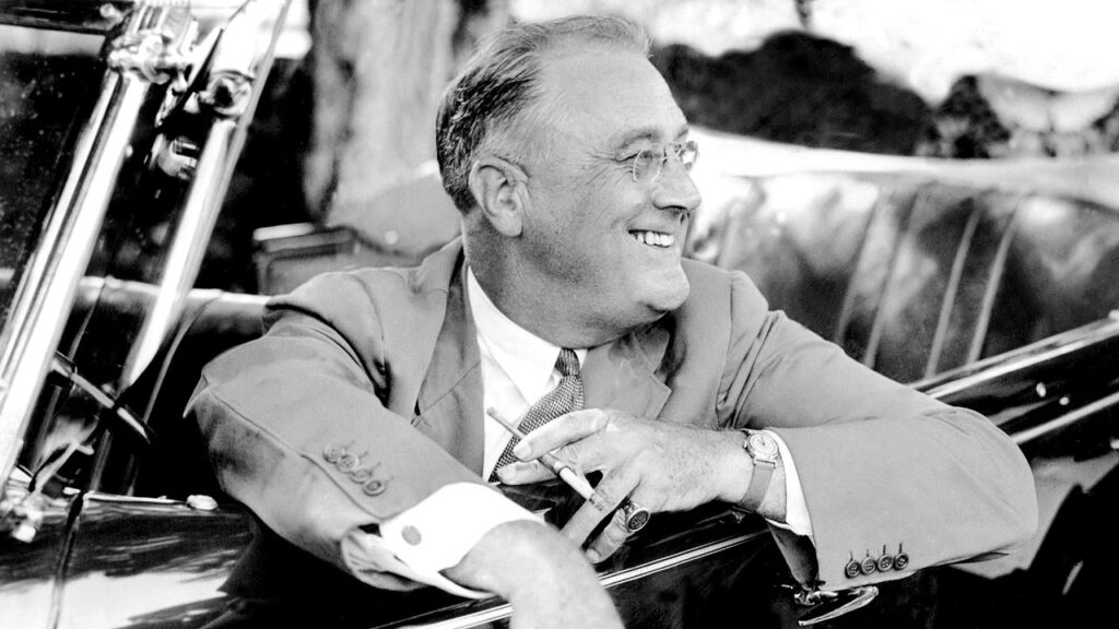 Franklin D. Roosevelt planted thousands of trees on his land annually in the 1930s, including Christmas trees