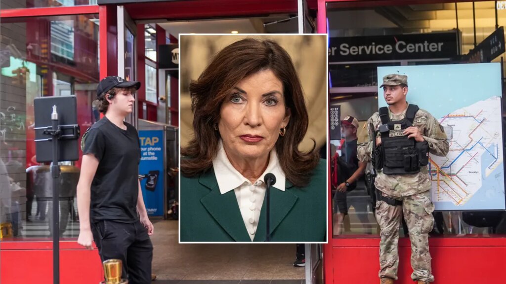 New York Governor Kathy Hochul says National Guard members deployed to guard NYC subway