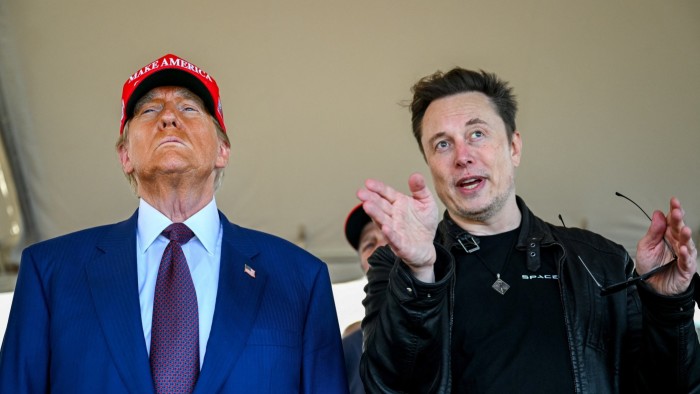 Elon Musk speaks with US president-elect Donald Trump