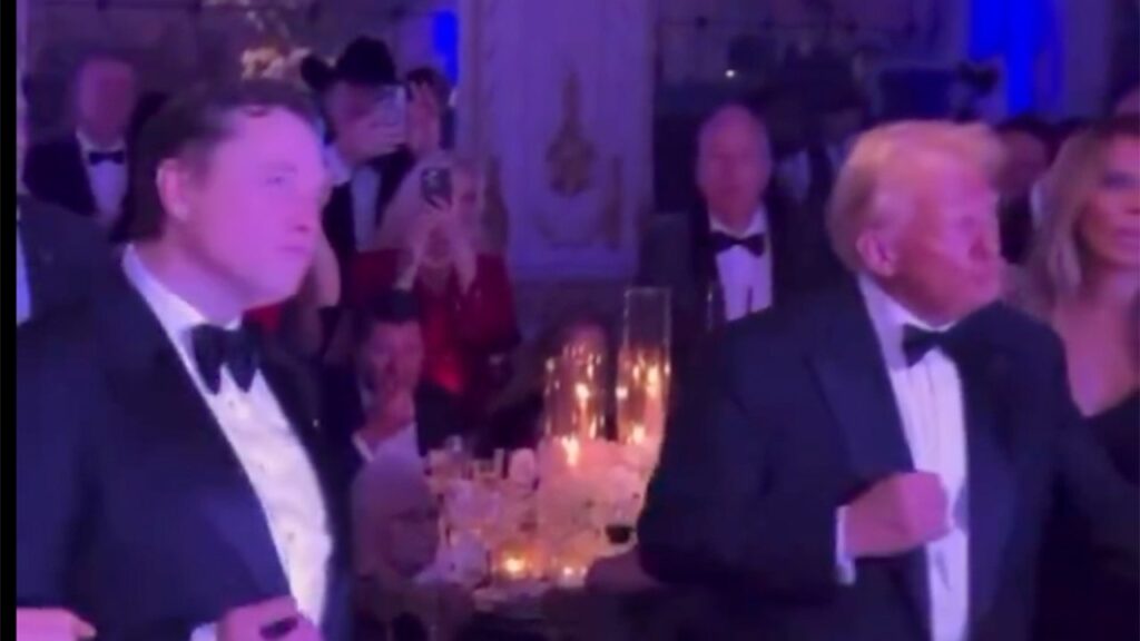 Trump, Musk seen dancing next to each other in viral New Year's video