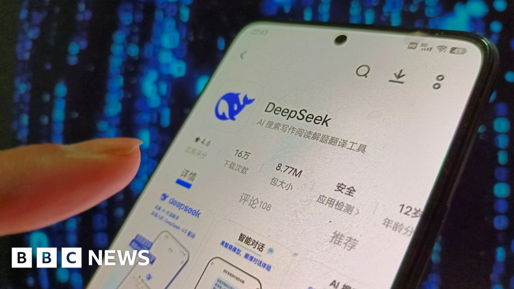 Chinese AI model rockets to top of app charts