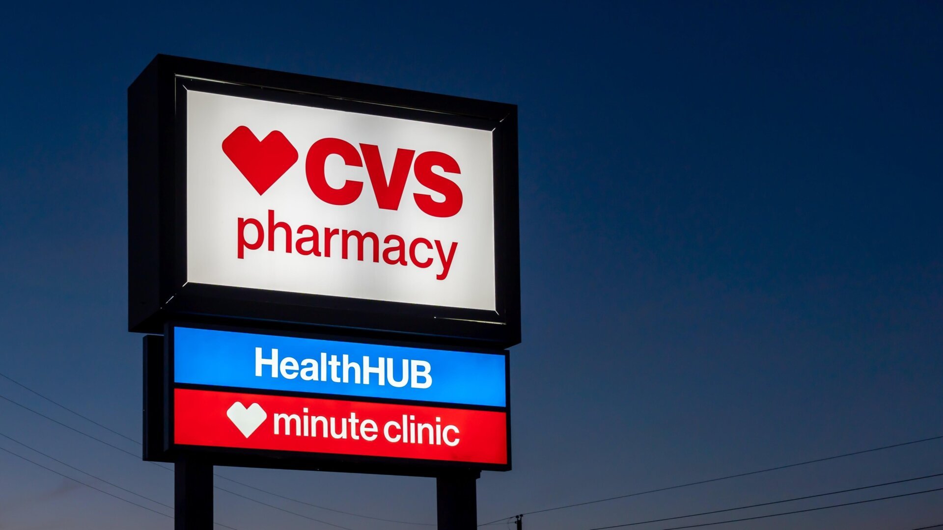 A CVS phramacy sign