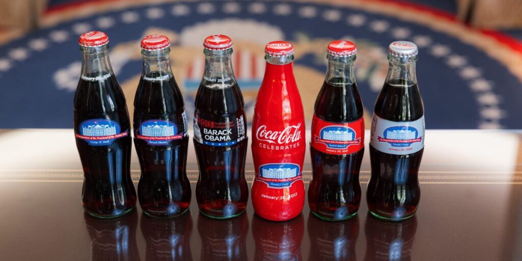 Coca-Cola CEO gifted Trump a special-edition bottle of Diet Coke for his inauguration