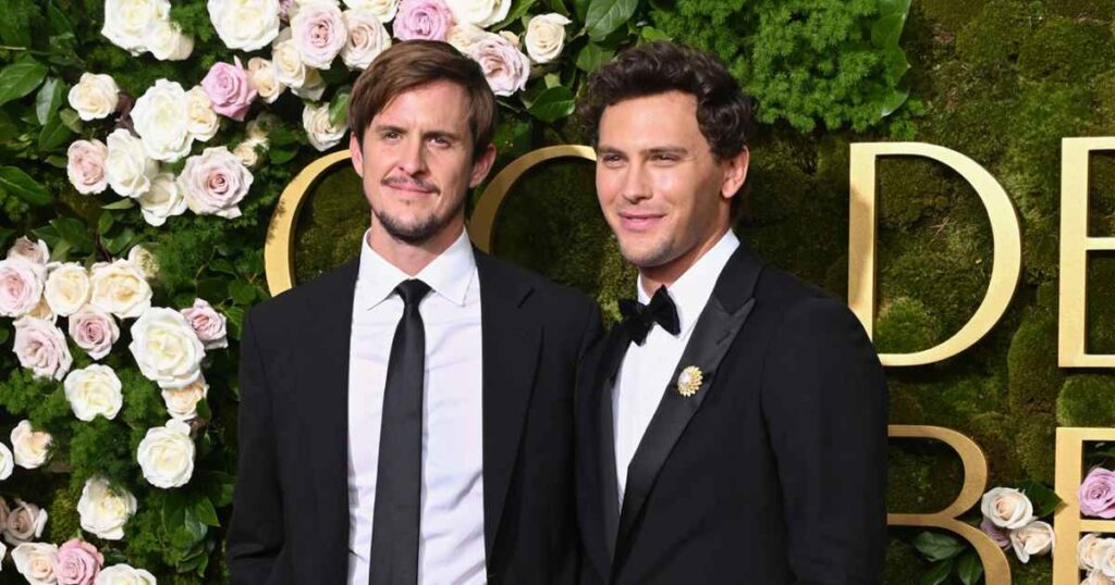 Cooper Koch, Stuart McClave Make Red Carpet Debut at 2025 Golden Globes