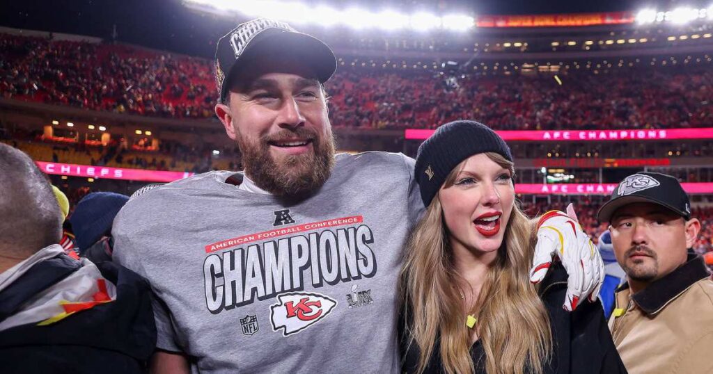 Best Taylor Swift, Travis Kelce Photos After 2025 AFC Championship