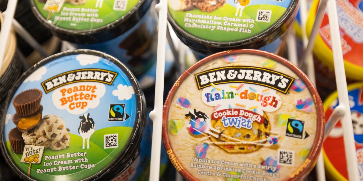 Ben & Jerry’s is accusing its parent company of censorship because it blocked a post that mentioned Donald Trump