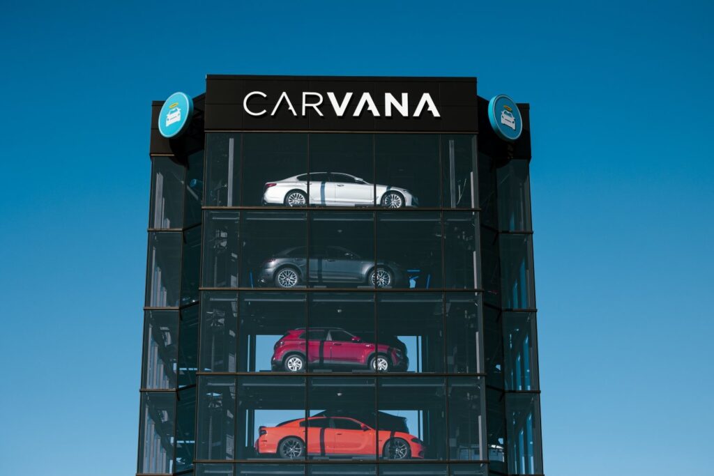 A Carvana vending machine