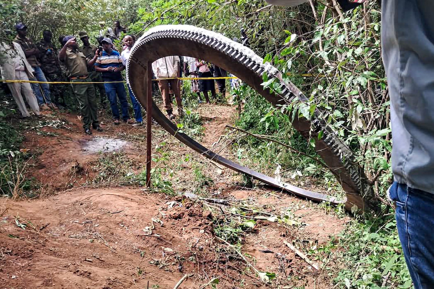 The Kenyan space agency is still investigating the origin of the metallic ring that fell onto a village.