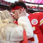 Brittany Mahomes Kisses Husband Patrick Ahead of AFC Title Game