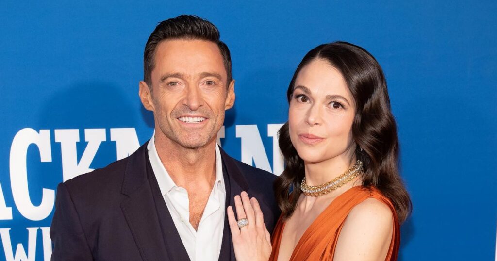 Hugh Jackman, Sutton Foster Publicly Pack on the PDA for 1st Time