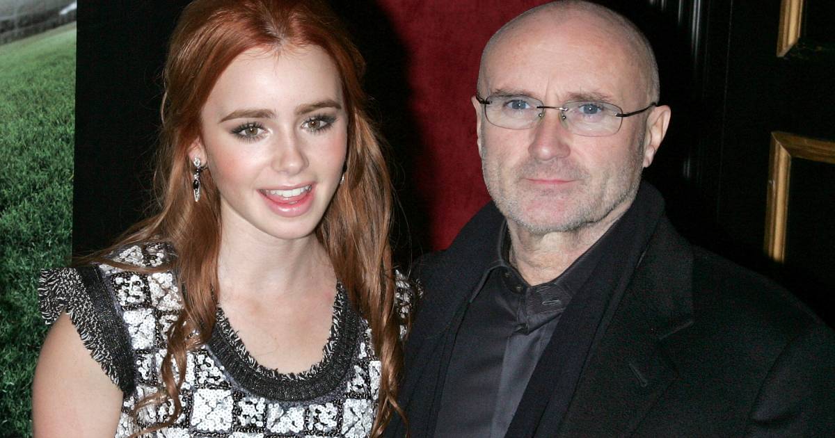 Lily Collins Celebrates Phil Collins 74th Birthday With Rare Photo