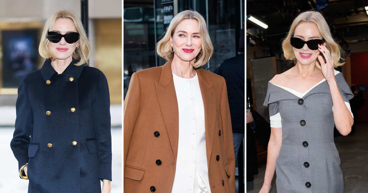 Naomi Watts Has 4 Quick-Changes While Promoting Book on Menopause