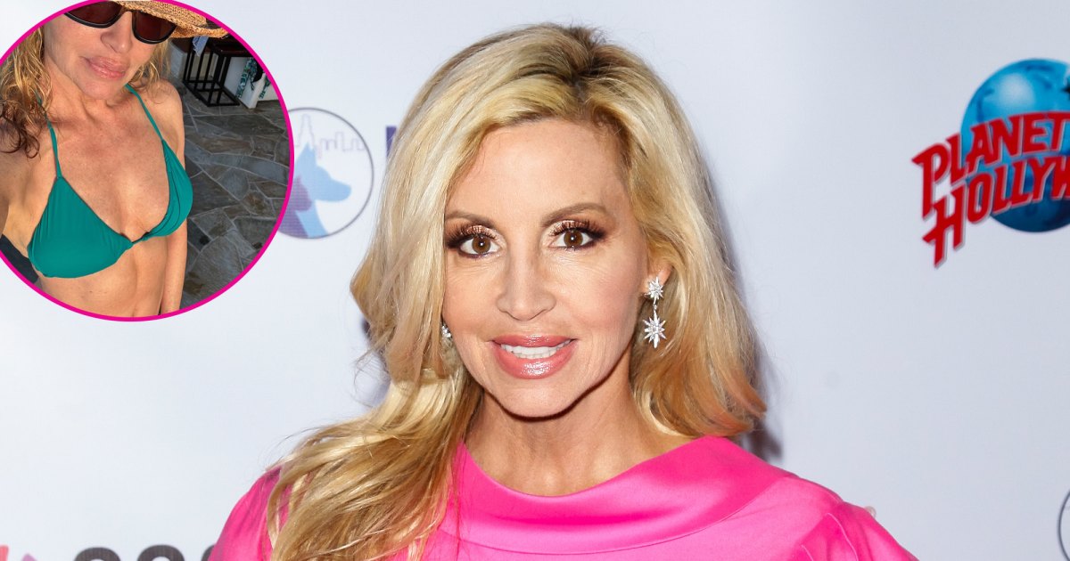 Camille Grammer Wears Bikini After Getting Breast Implants Removed