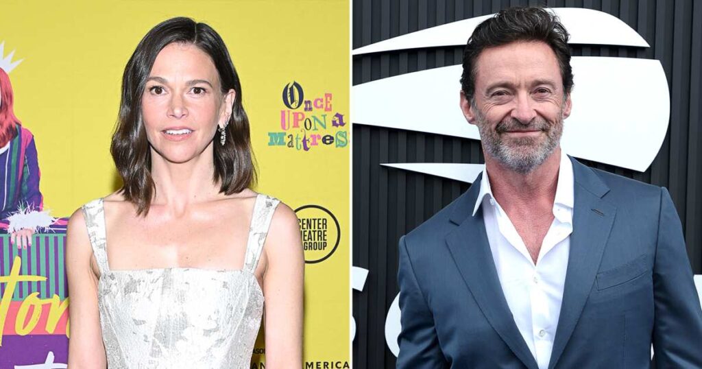 Sutton Foster Supports Hugh Jackman at Opening Night of His NYC Show