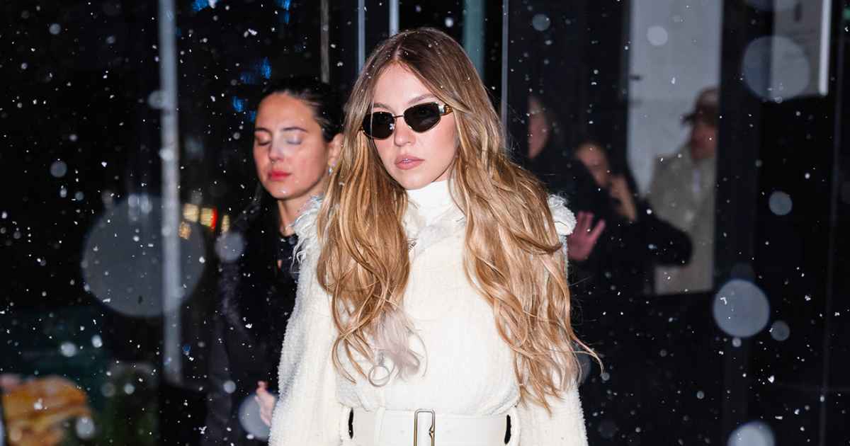 Sydney Sweeney's Winter Look With Jonathan Davino Is Pretty and Playful