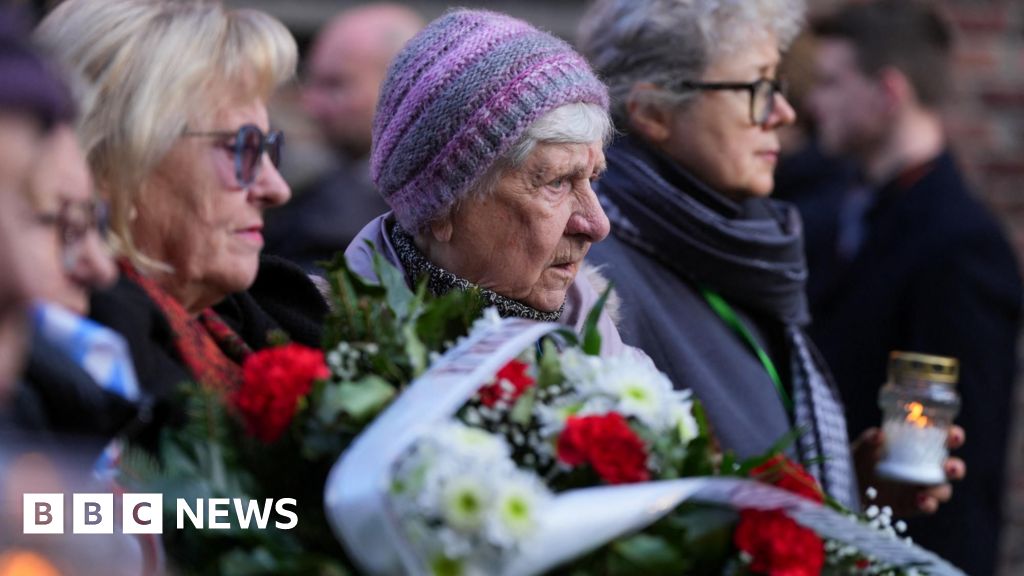 Vigil held at Auschwitz 'death wall', 80 years on