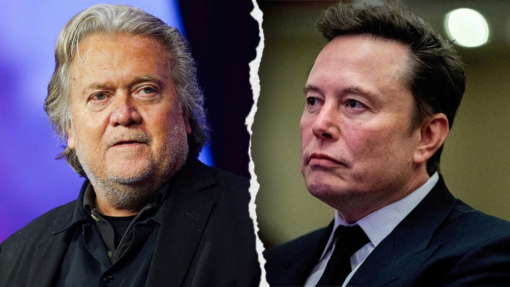 Trump ally Steve Bannon pledges to 'take...down' Elon Musk