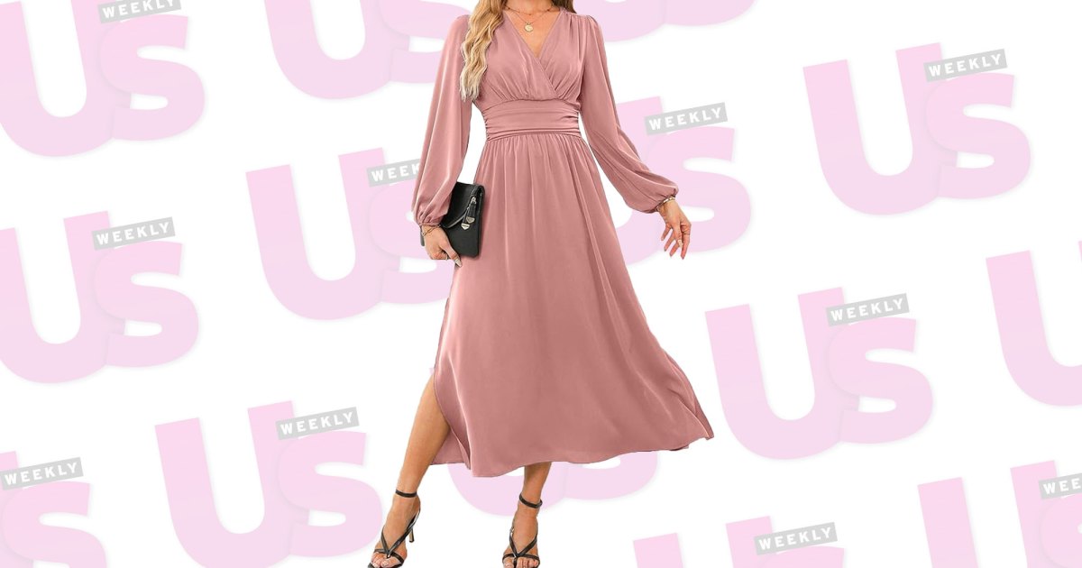 This Elegant Amazon Wrap Dress Is Beyond Flattering