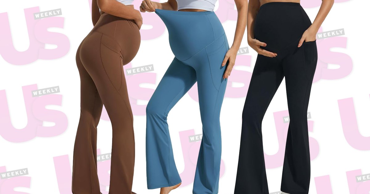 These Petite Flared Maternity Leggings Are on Sale at Amazon