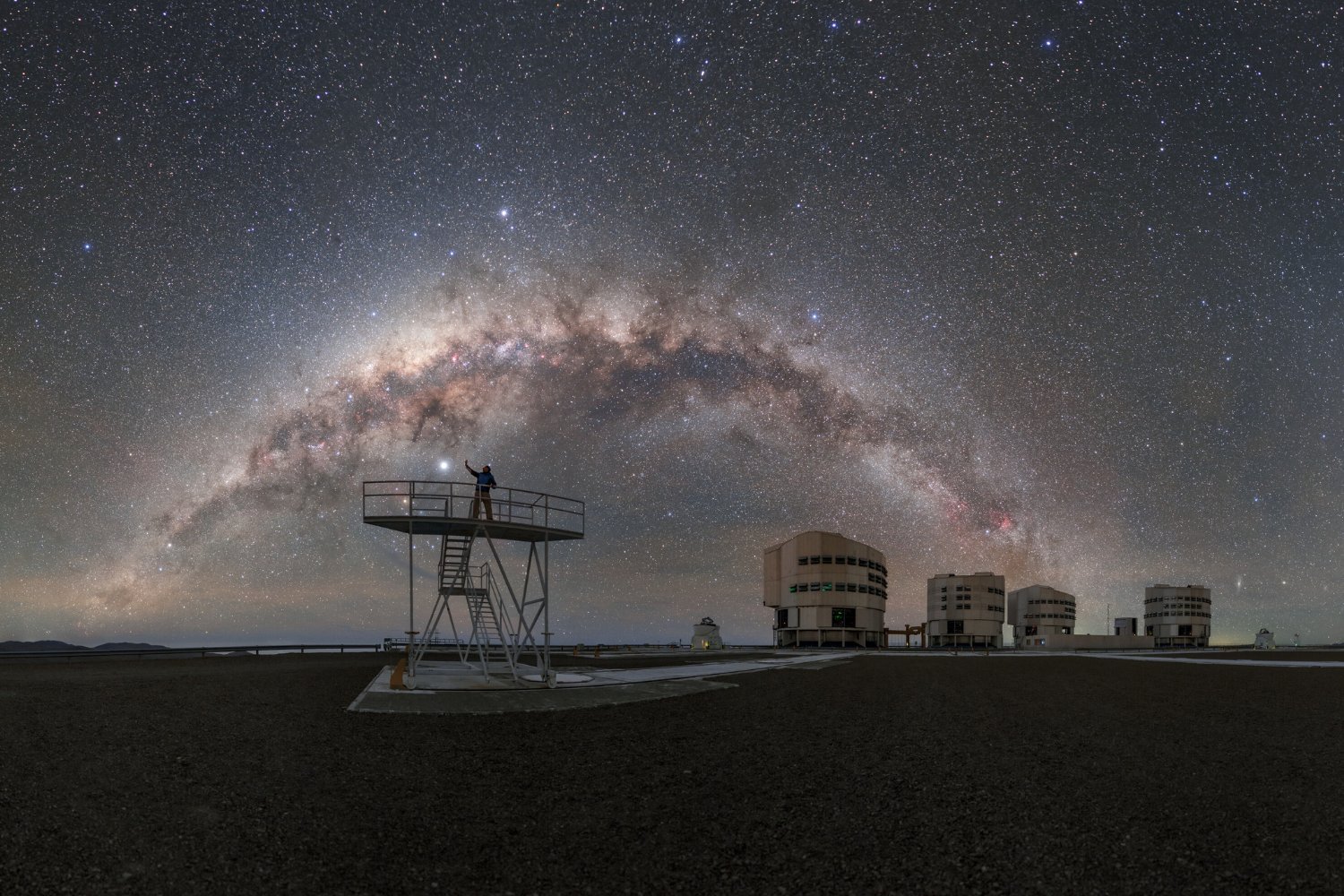 The Milky Way above ESO's Paranal Observatory.