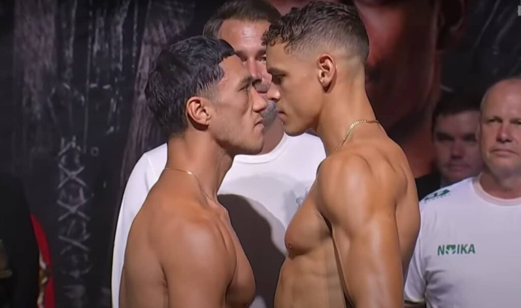 Image: Jai Opetaia 199.5 vs. David Nyika 199.5 - Weigh-in Results For Wednesday on DAZN