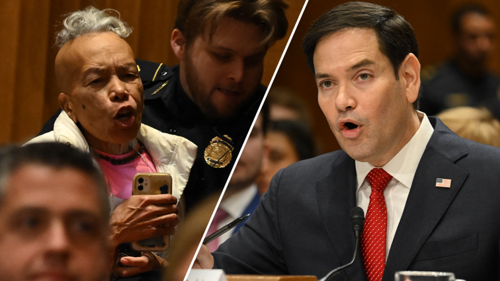 Rubio brushes off protesters who erupted in Senate hearing: 'I get bilingual protesters'