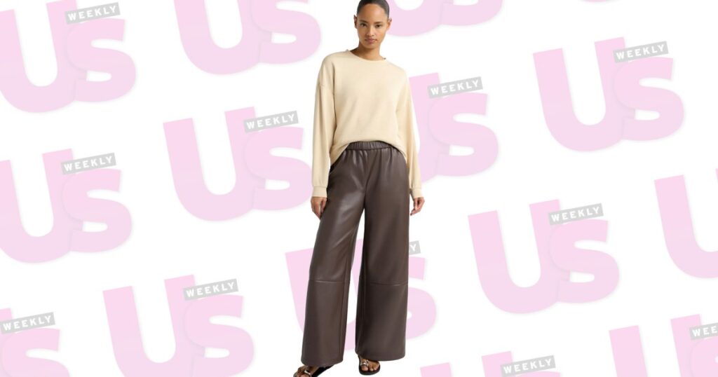 These Faux Leather Wide-Leg Pants Are Just $32 at Walmart