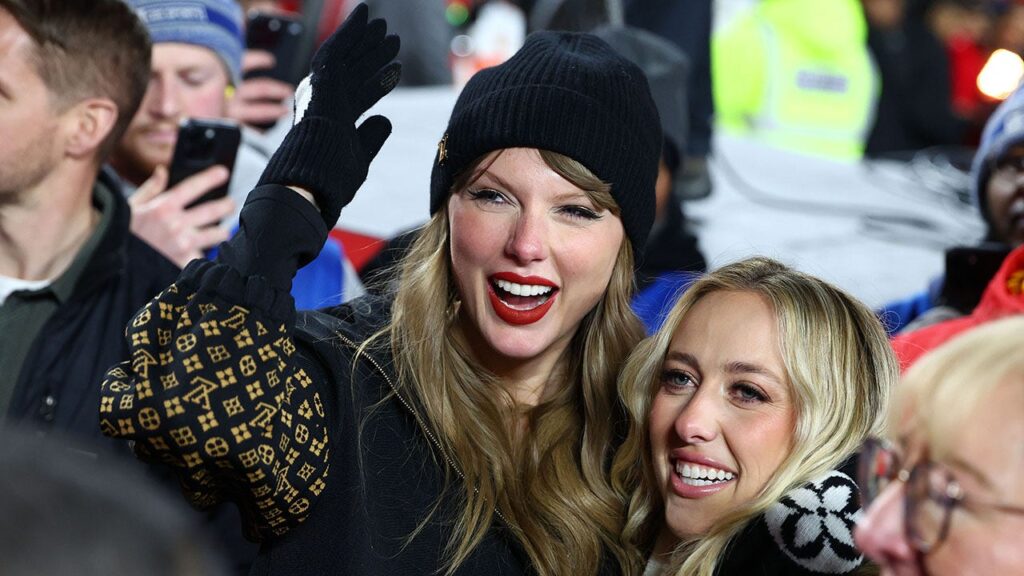 Taylor Swift thanks Brittany Mahomes for keeping her calm during intense Chiefs AFC title win