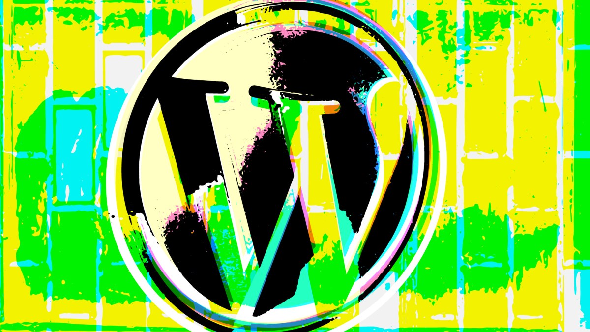 stylized WordPress logo