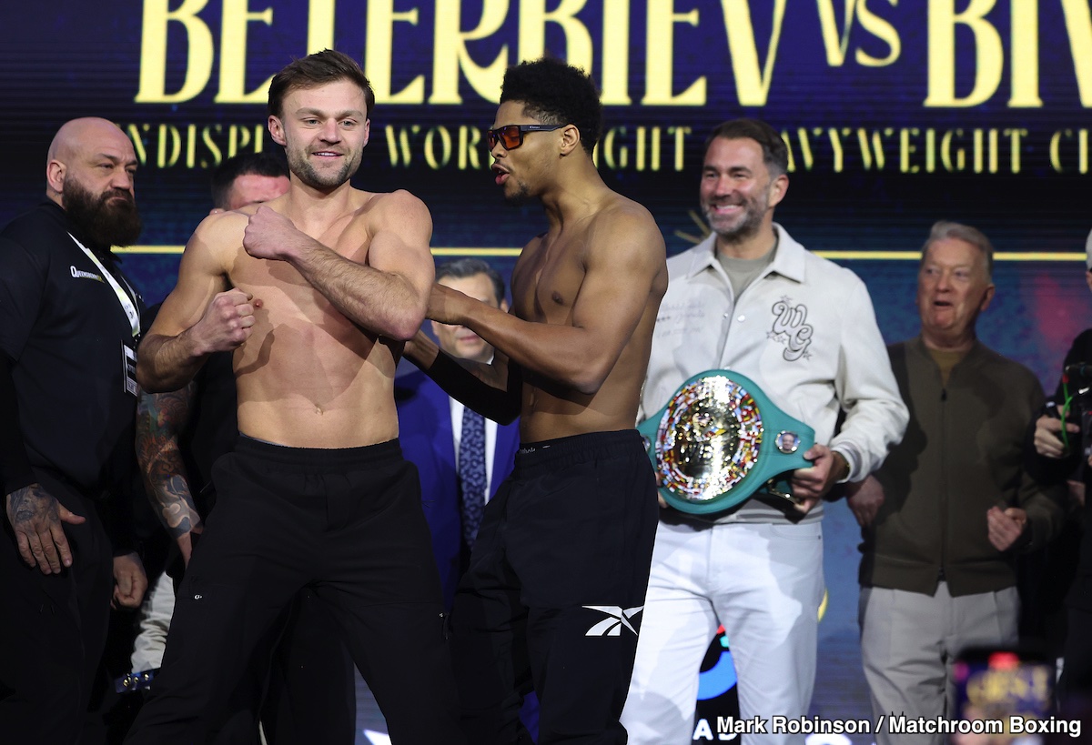 Image: Shakur Stevenson 134.1 vs. Josh Padley 134 - Weigh-in Results