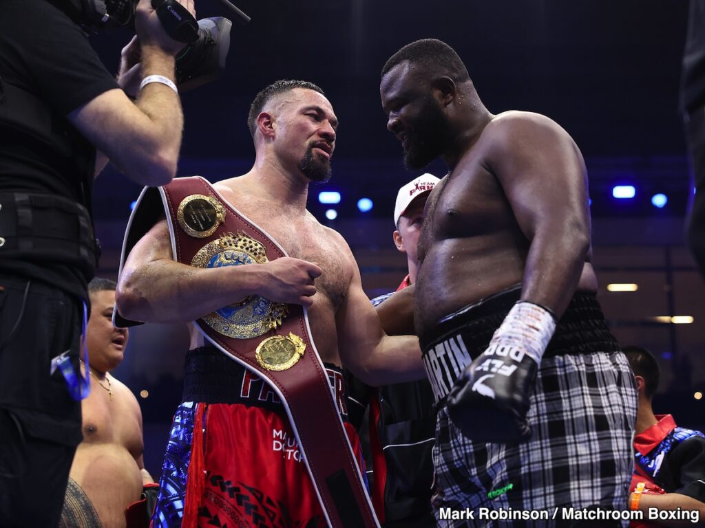 Image: Bakole Questions Hearn's Change of Tune After Parker Loss