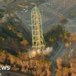 Demolition takes down record-breaking rollercoaster