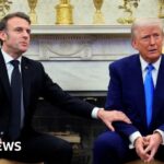 Macron fact-checks Trump over Ukraine funding