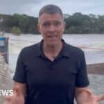 BBC reports from site of Queensland flooding