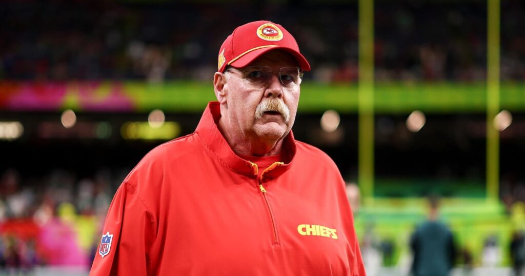 Coach Andy Reid Reacts After Kansas City Chiefs Lose Super Bowl 2025