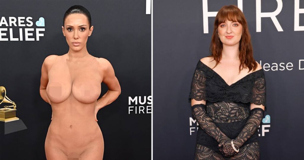 Every Naked Dress That Heated Up the 2025 Grammys Red Carpet