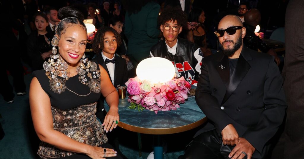 Alicia Keys and Swizz Beatz Bring Their 2 Kids to the 2025 Grammys