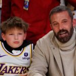 Ben Affleck and 12-Year-Old Son Samuel Sit Courtside at Lakers Game