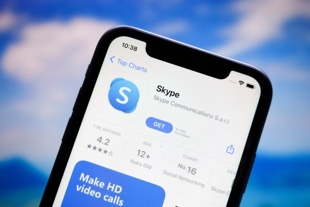 Skype app