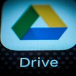 The Google Drive storage application is seen on a portable device in this photo illustration