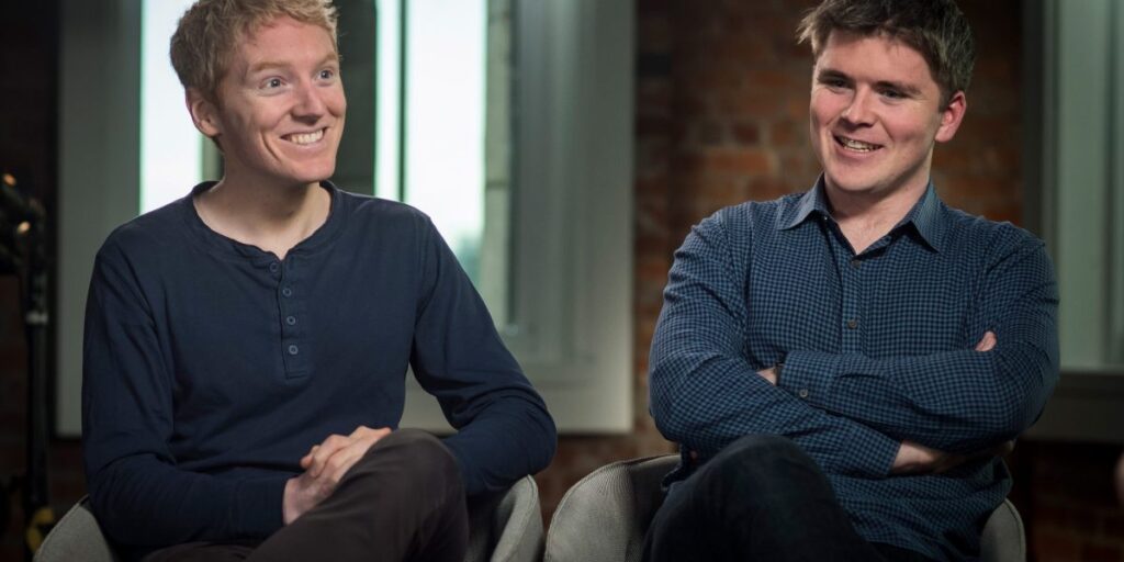 Stripe’s billionaire Collison brothers say remote work solves the ‘two-body problem’ faced by working couples