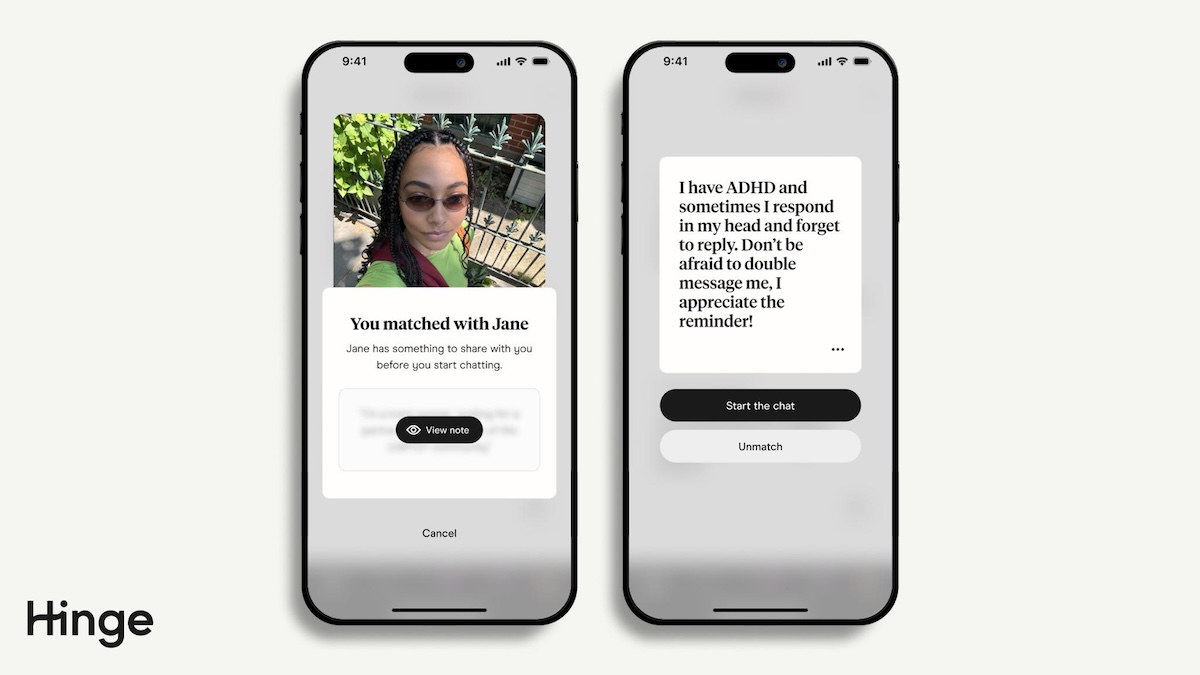 Hinge launches a new feature for daters to privately share details with matches