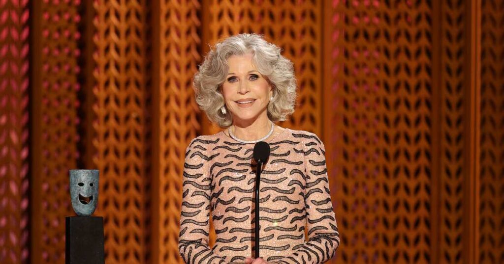 Jane Fonda Receives Life Achievement Award at 2025 SAG Awards