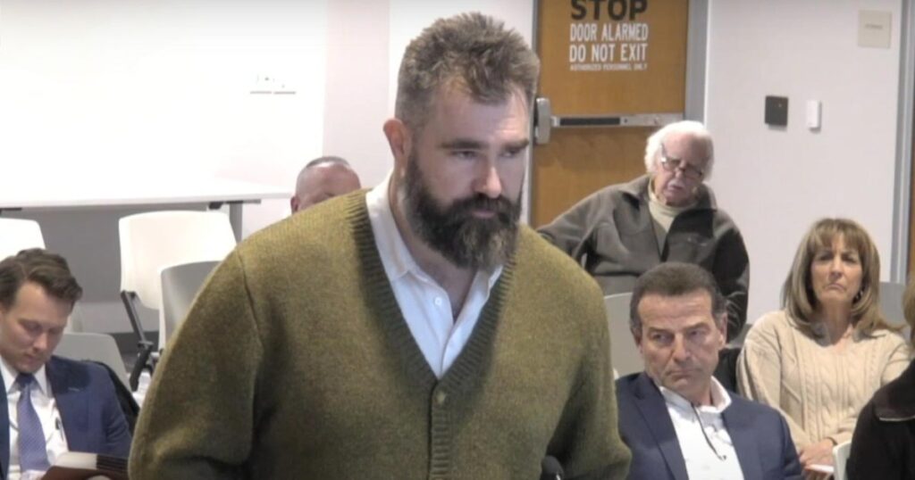 Why Jason Kelce Took the Mic at Local Zoning Board Meeting