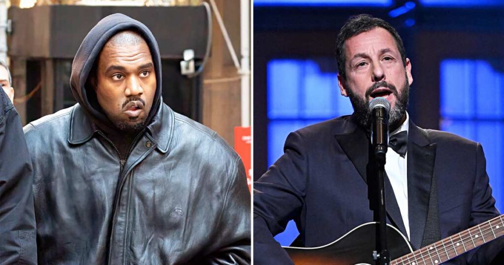 Kanye West Reacts to Adam Sandler Seemingly Mentioning Him in ‘SNL 50’