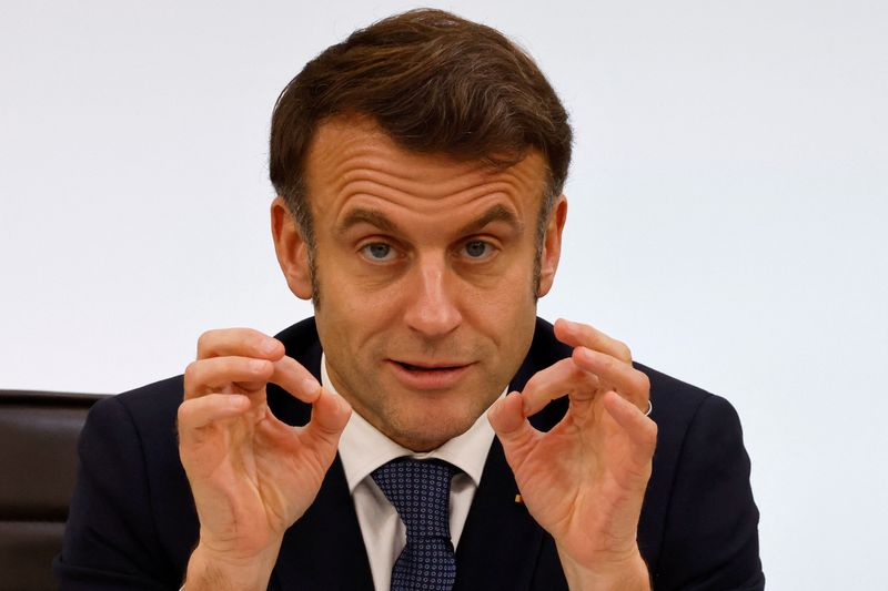 Macron says only Ukrainian President Zelenskiy can negotiate peace for his country