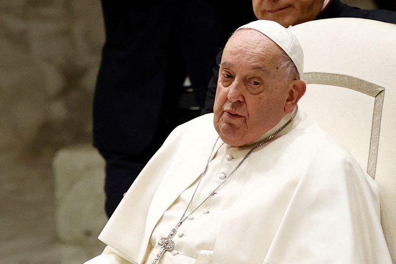 The pope had a peaceful night and ate breakfast, Vatican says